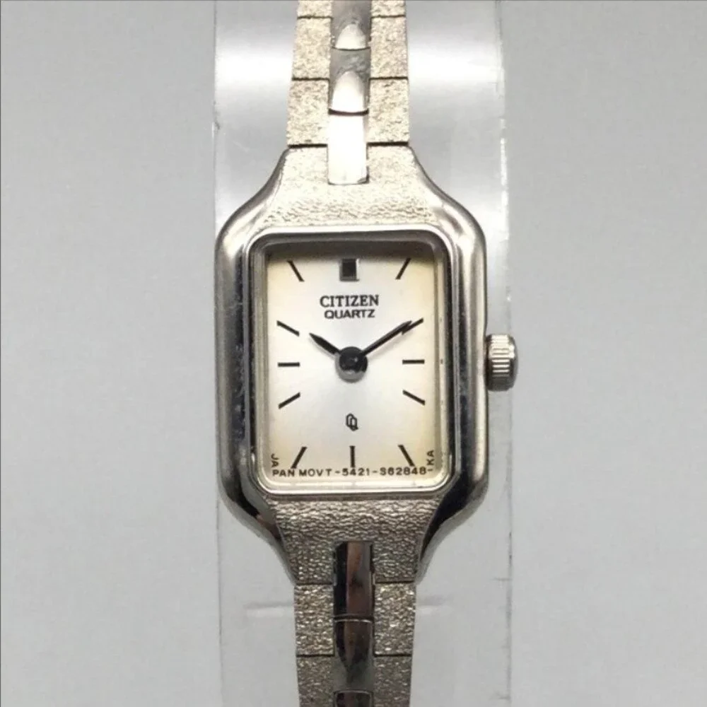 Vintage Citizen Womens Watch 13mm Silver Tone 5421-S21532 New Battery 7